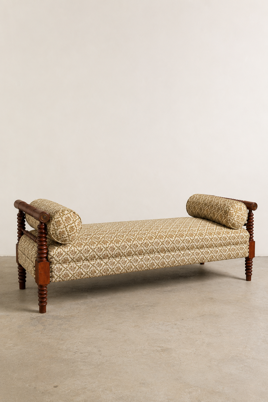 Mahogany Twist Bobbin-Turned Daybed