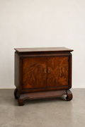 Carved Walnut Chinoiserie Cabinet