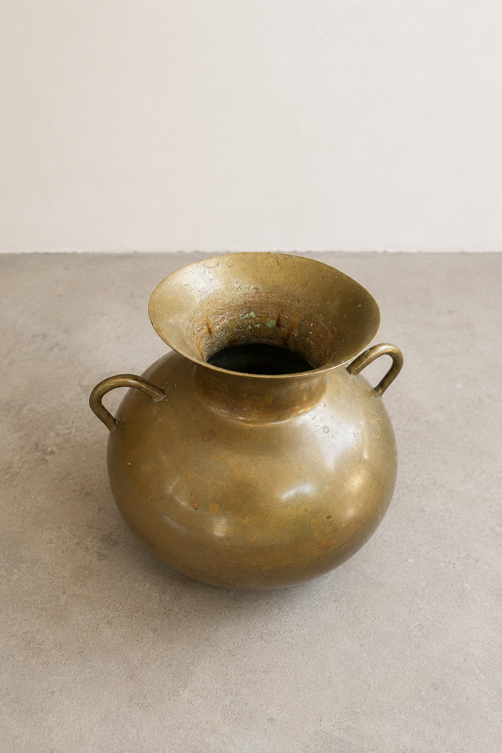 Antique Solid Brass Vase