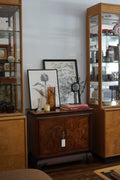 Carved Walnut Chinoiserie Cabinet