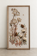 Vintage Botanical Fiber Art