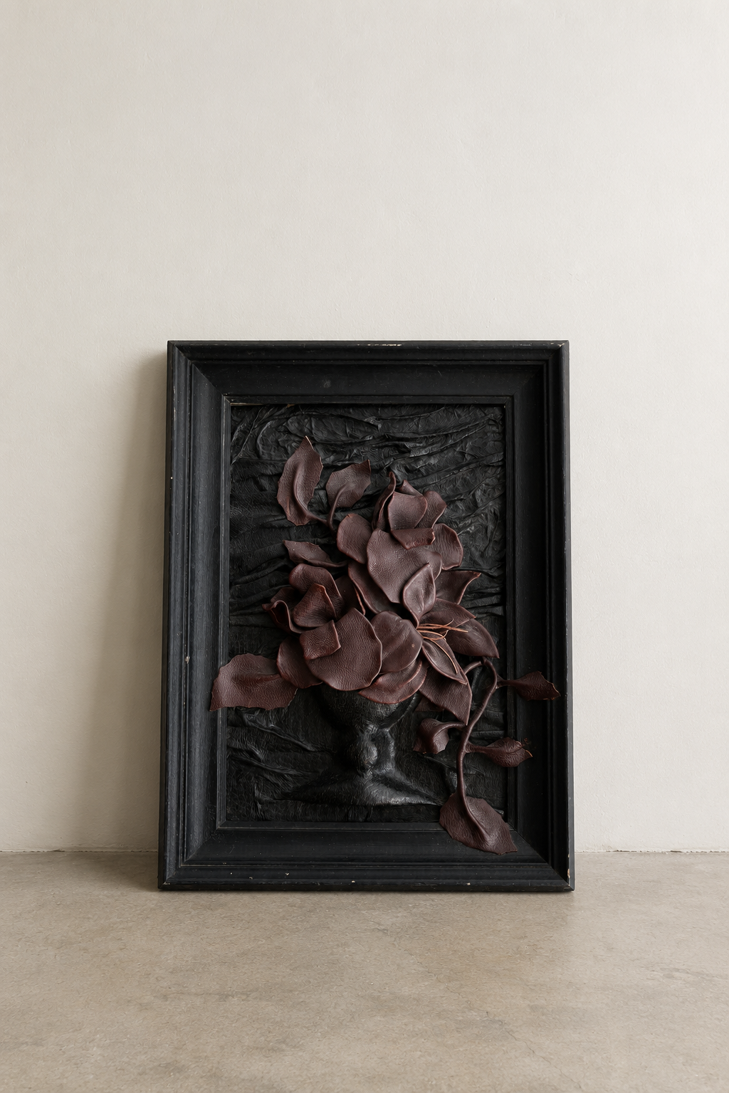 Handcrafted Leather Floral Art