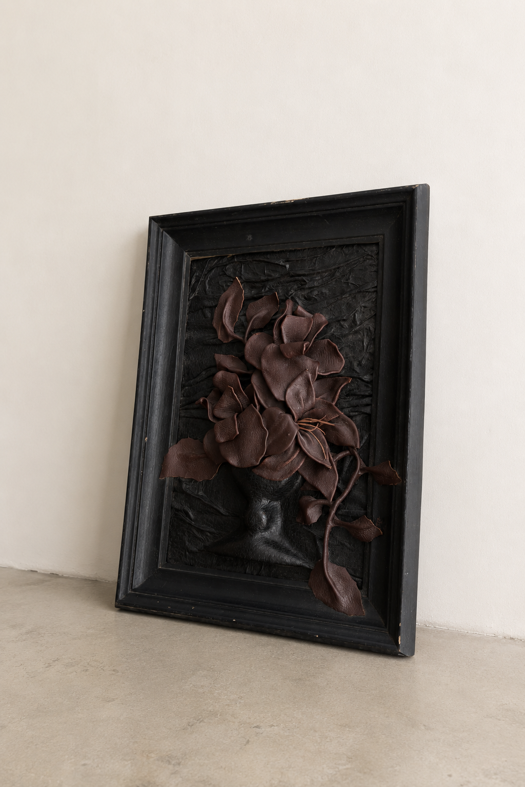 Handcrafted Leather Floral Art