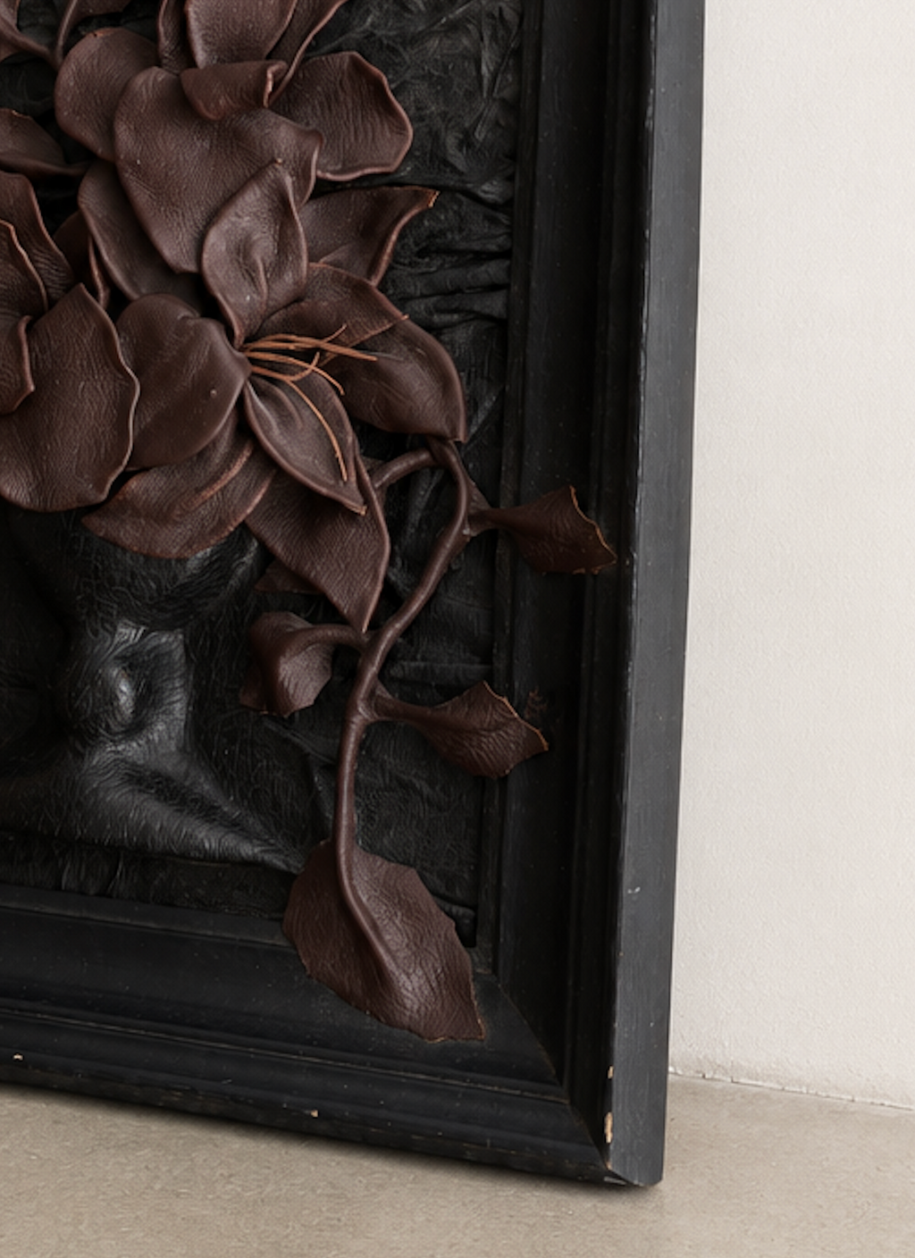 Handcrafted Leather Floral Art