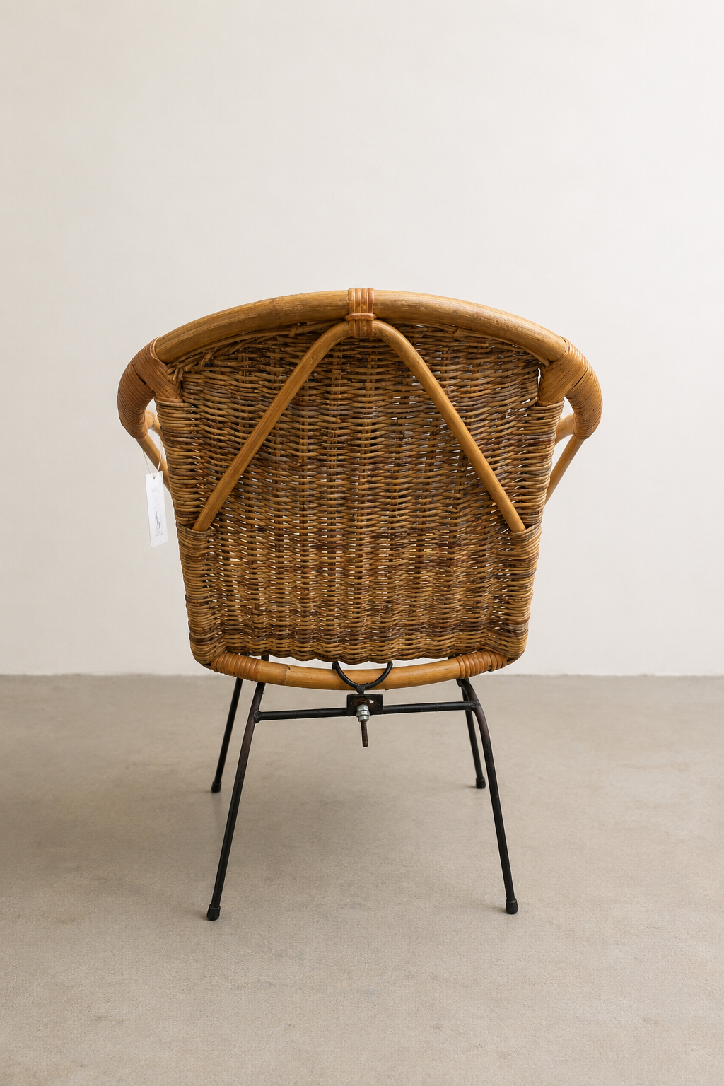 1950s Woven Basket Chair