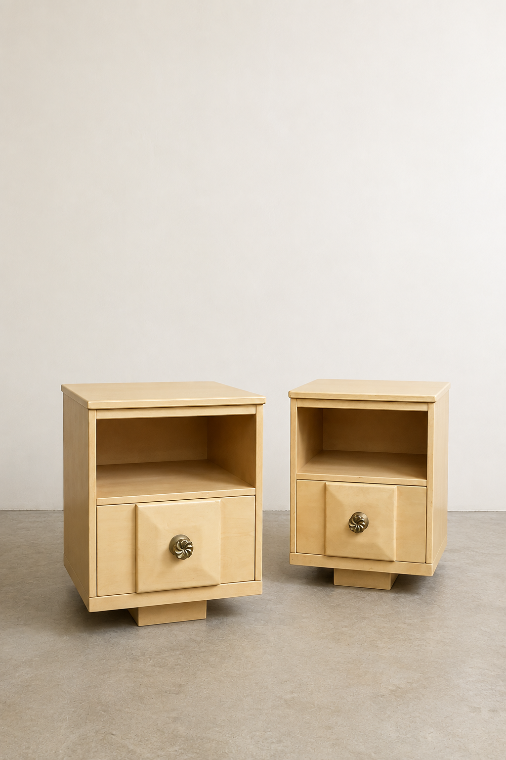 Mid Century Maple Nightstands