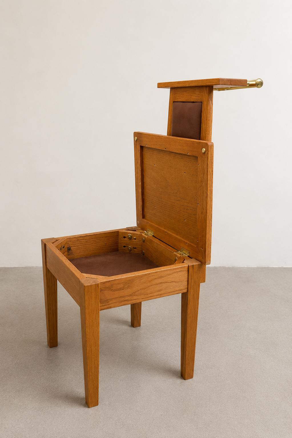 Mid Century Modern Oak Valet Chair