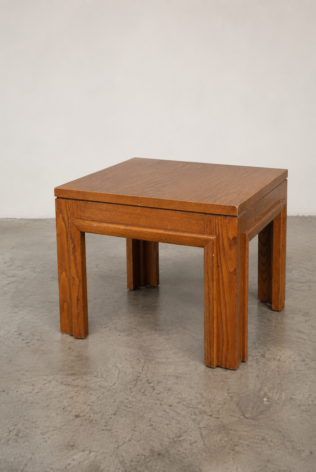 Vintage Oak Parsons Side Tables (2 Available)