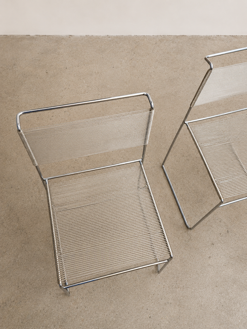 1970s Italian Flyline Spaghetti Chairs by Giandomenico Bellotti (Set of 2)