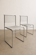 1970s Italian Flyline Spaghetti Chairs by Giandomenico Bellotti (Set of 2)