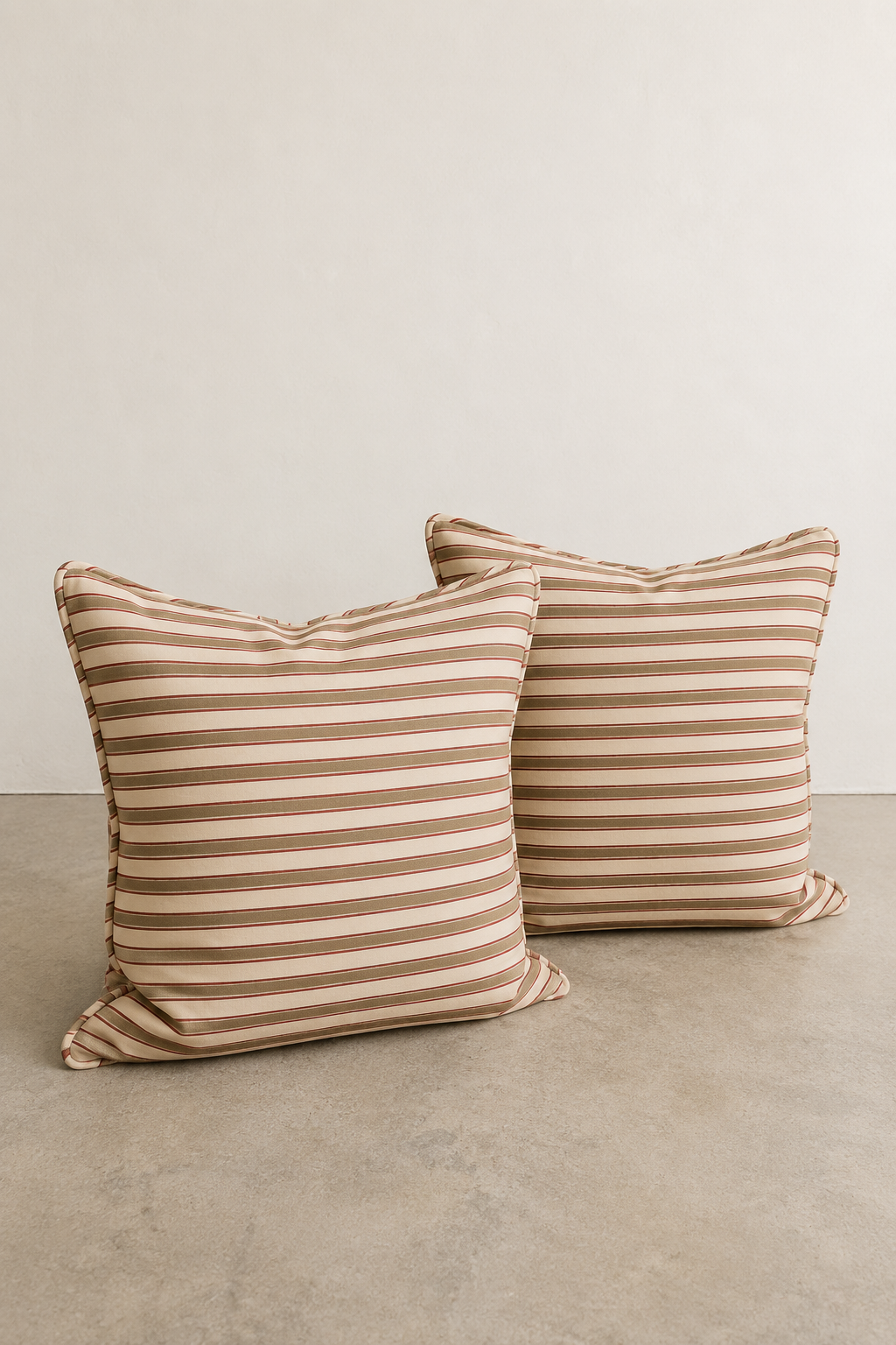 Ralph Lauren Striped Feather Pillows (2 Available)